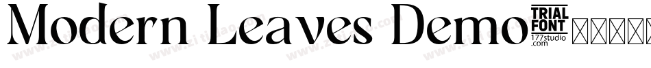 Modern Leaves Demo字体转换